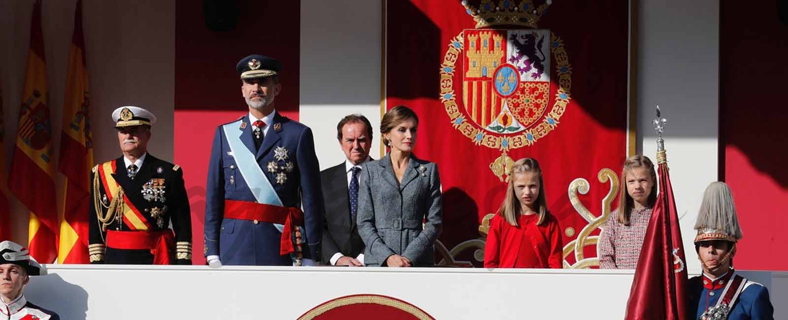 Los Reyes y sus hijas celebran el Día de la Fiesta Nacional