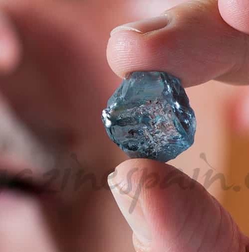Un raro diamante azul