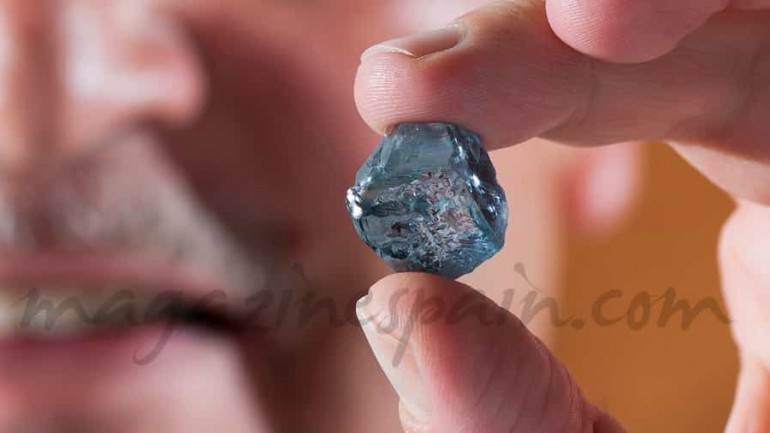 Un raro diamante azul
