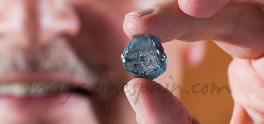 Un raro diamante azul