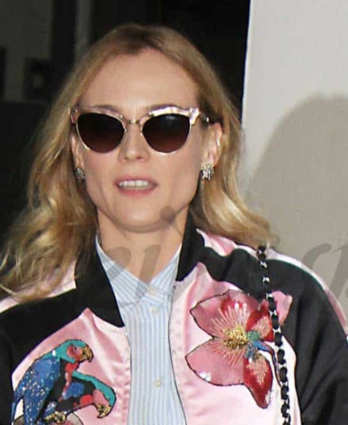 Diane Kruger se apunta a la moda “bomber”