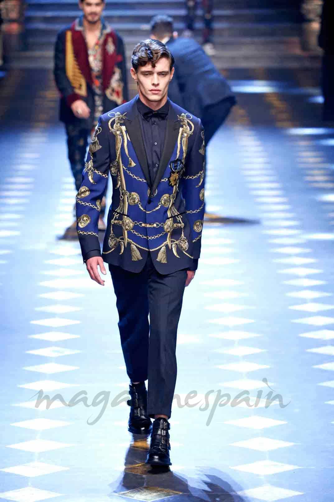 dolce gabbana milan fashion men otoño invierno 2017-2018 men