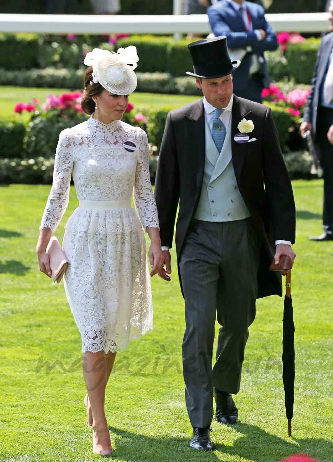 los duques de cambridge en ascot