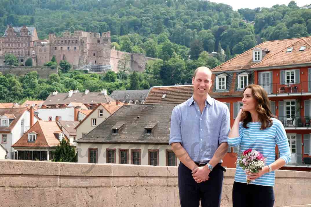 duques de cambridge dos turistas en alemania