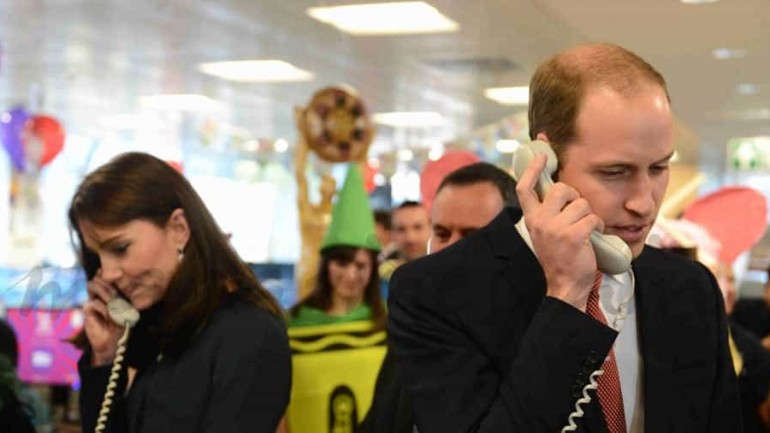 Los Duques de Cambridge, brókers por un día