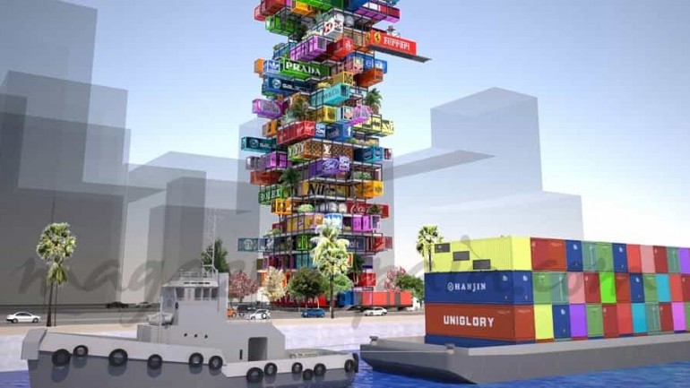 Un original hotel con contenedores reciclados