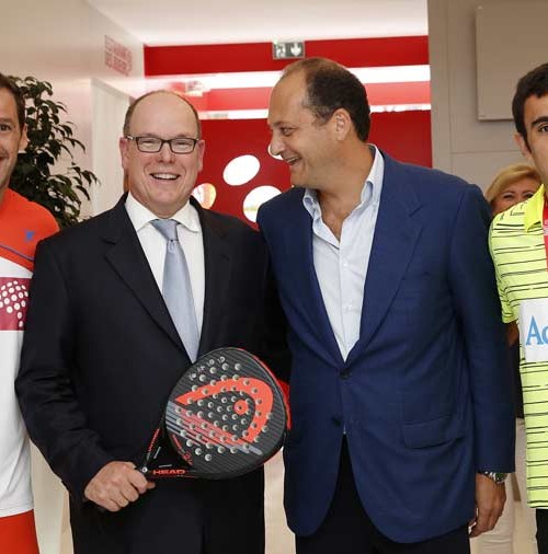 Alberto de Mónaco presenta el 1º Campeonato de Padel, en Mónaco