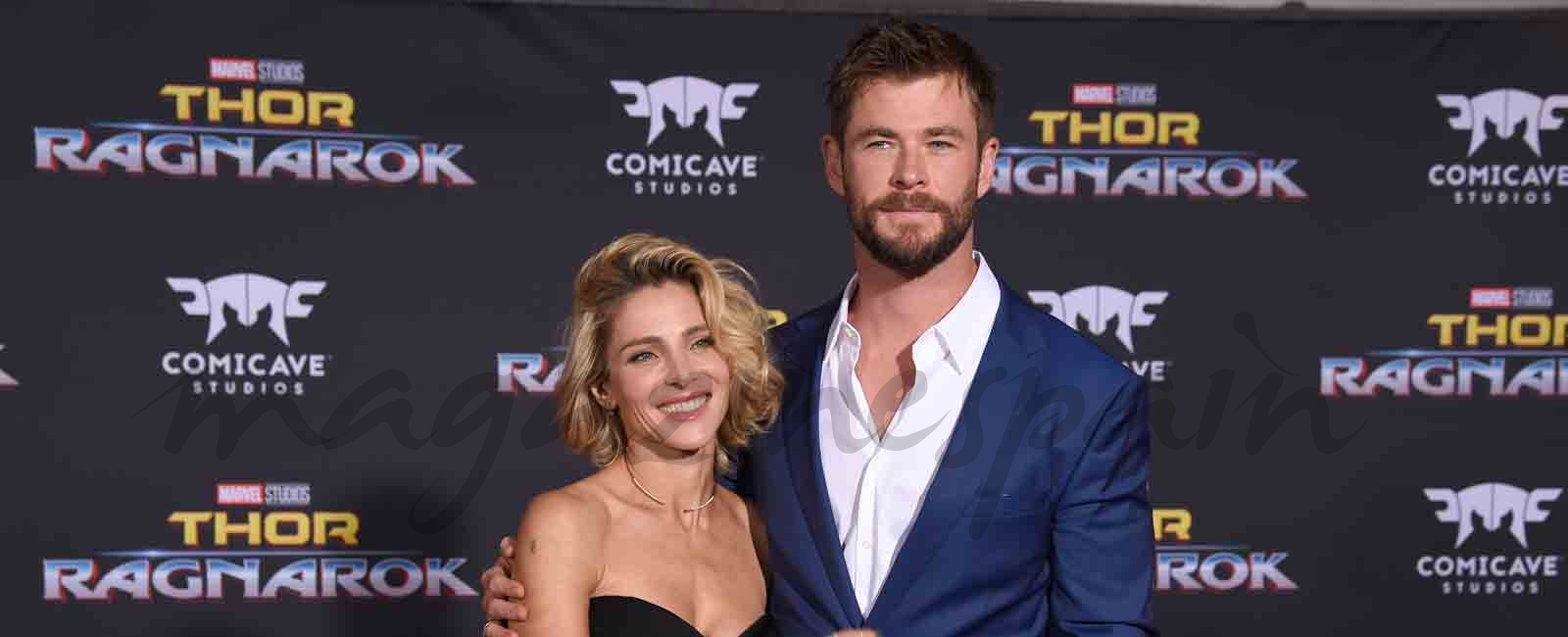 Elsa Pataky y Chris Hemsworth pasean su amor por la alfombra roja de «Thor»