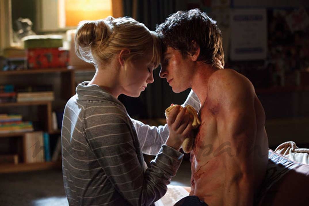 Emma Stone y Andrew Garfield en "The Amazing Spiderman"