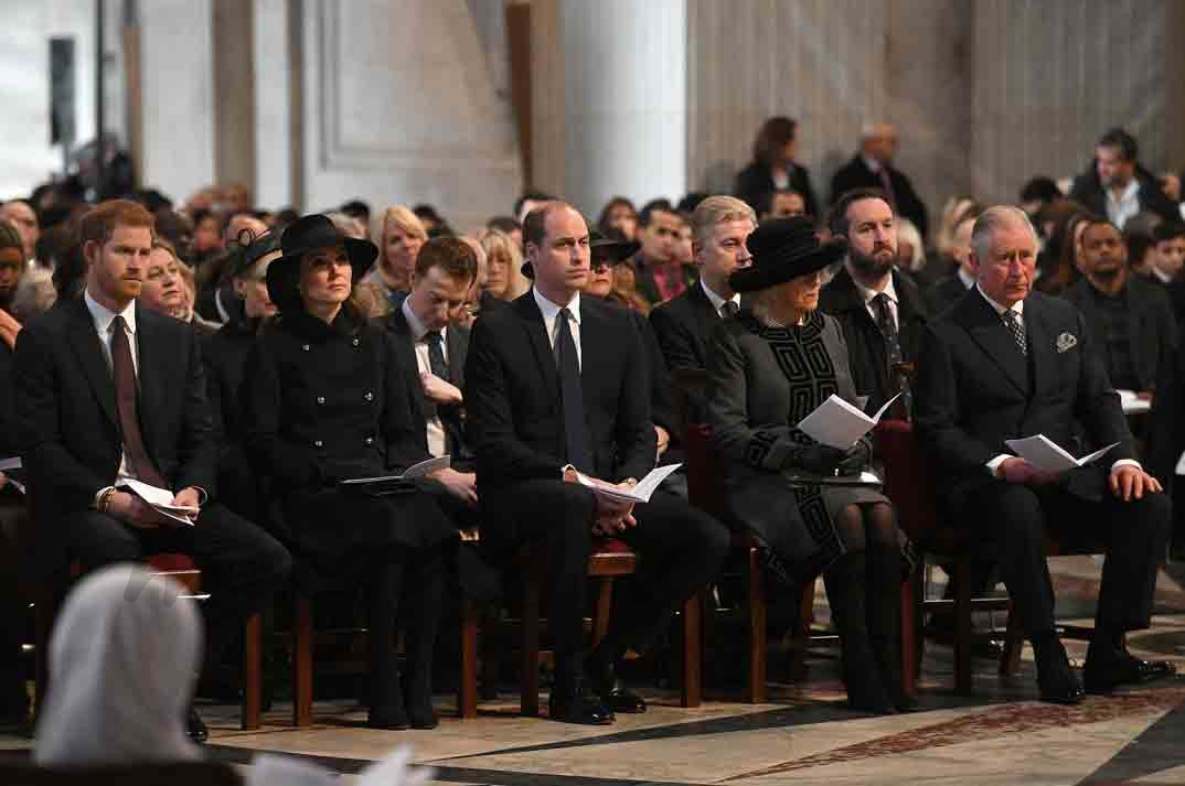 familia real britanica funeral