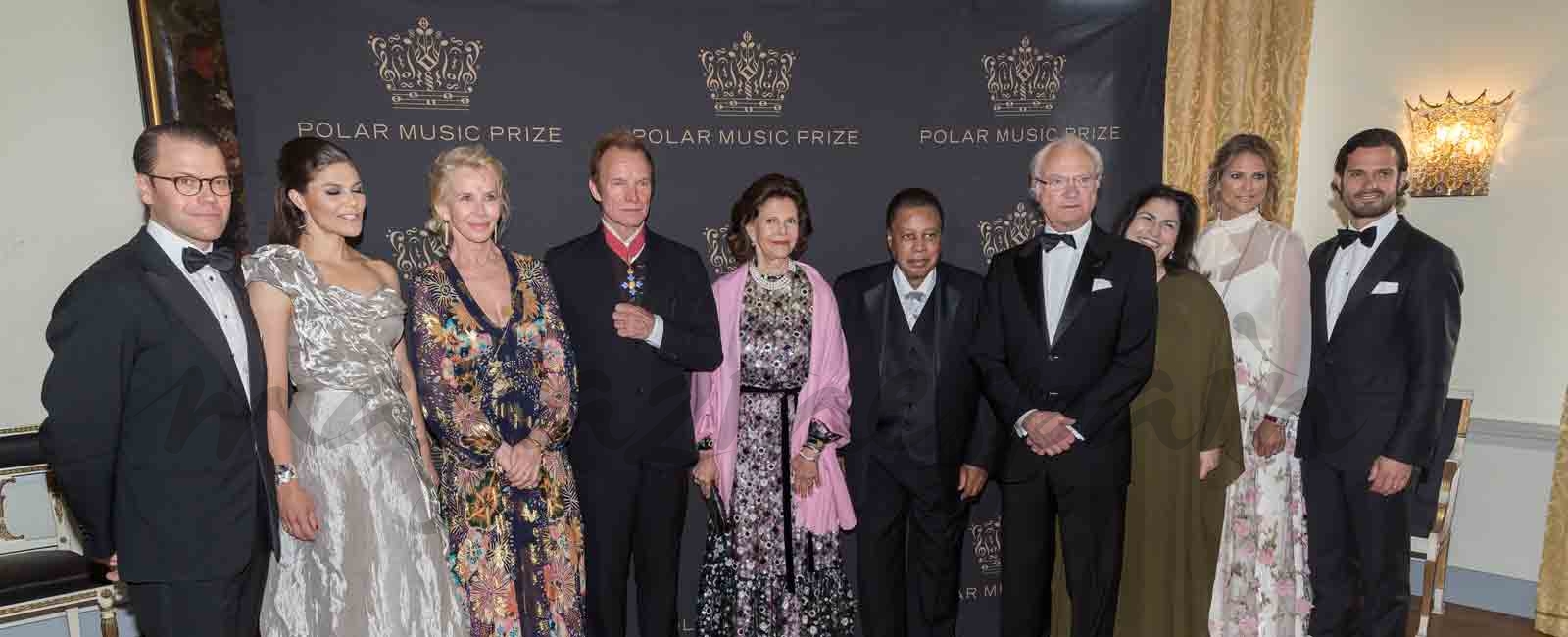 La familia real sueca se viste de gala para entregar los “Polar Music Prize”