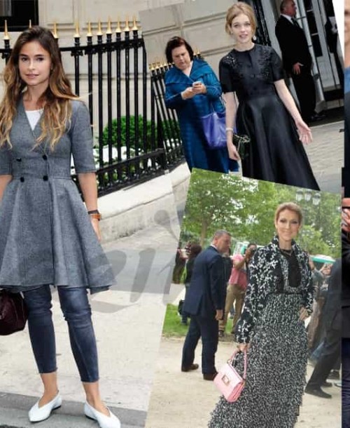 Famosos en el desfile de Dior, en París Fashion Week