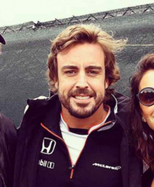 Fernando Alonso, visita sorpresa de Javier Bardem y Penélope Cruz en Montreal