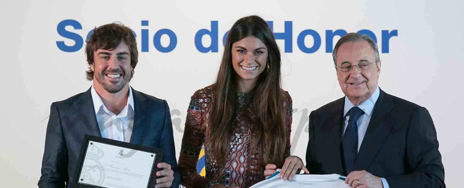 Fernando Alonso presenta a su novia Linda Morselli en Madrid