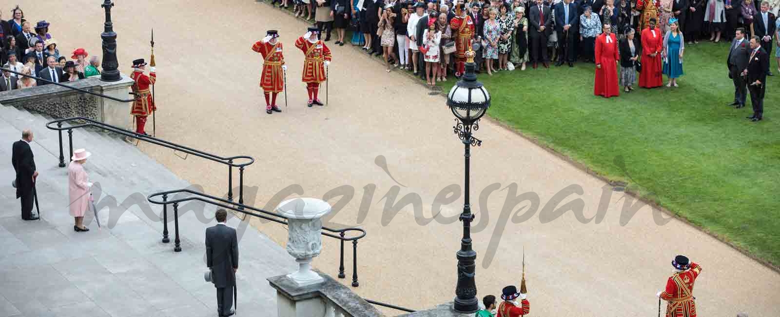 Familia Real Británica, fiesta en el jardín de Buckingham Palace