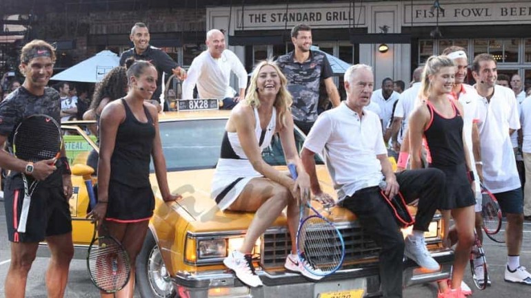 Nadal, Federer, Sharapova, Williams, en la fiesta de Nike