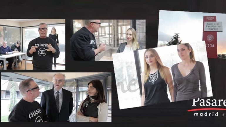 Fran Larrañaga visita la primera escuela de modelos en una Universidad