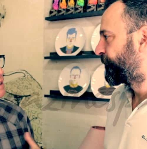 Fran Larrañaga visita en su sección de decoración a Guille García Hoz