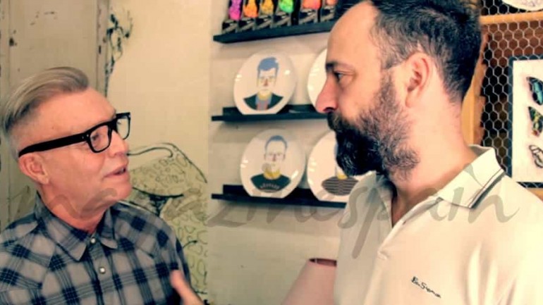Fran Larrañaga visita en su sección de decoración a Guille García Hoz