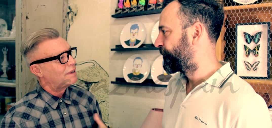 Fran Larrañaga visita en su sección de decoración a Guille García Hoz