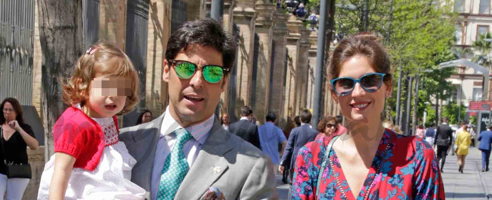 Francisco Rivera presume de hija en la procesión de la Borriquita de Sevilla