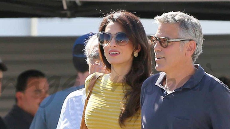 George y Amal Clooney inseparables