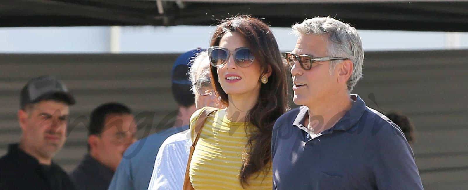 George y Amal Clooney inseparables