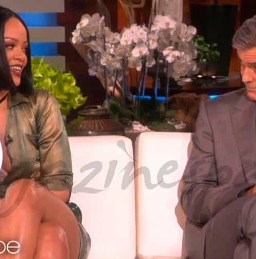 George Clooney y Rihanna se divierten