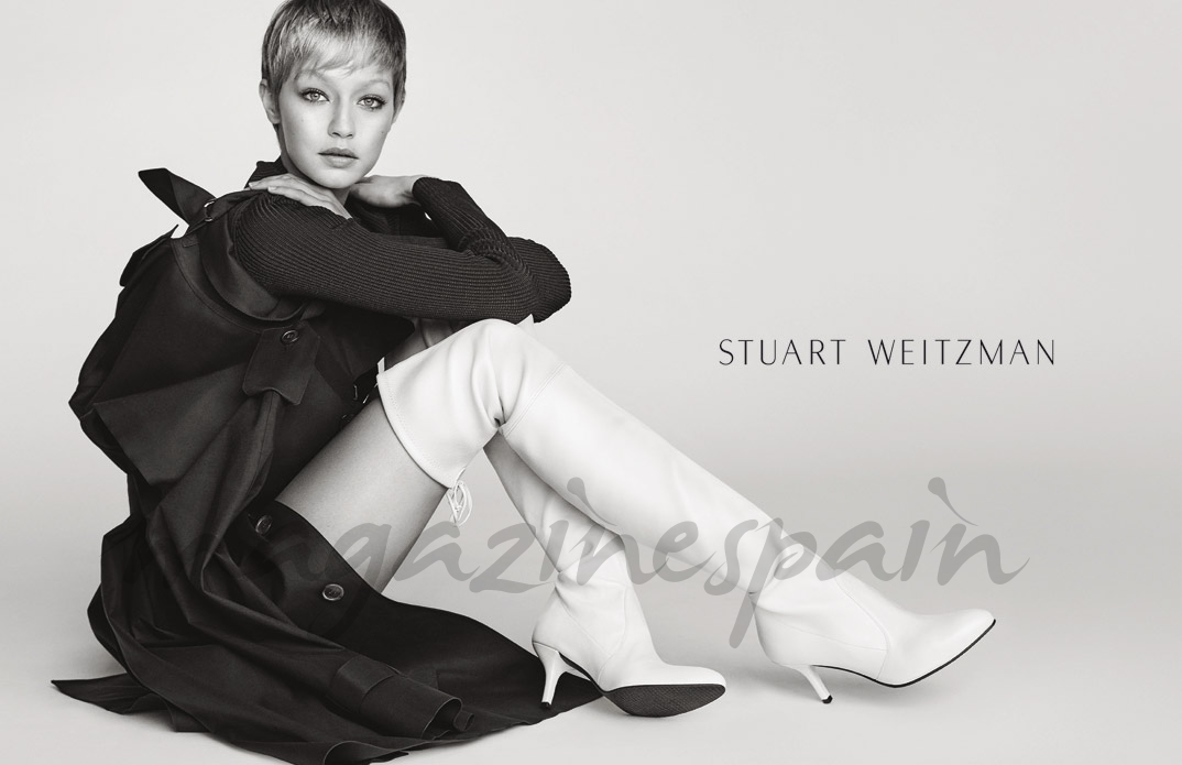 Gigi Hadid - Stuart Weitzman Fall Winter 2017