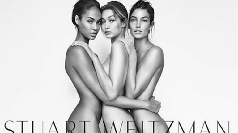 Tres «ángeles» desnudos, Gigi Hadid, Lily Aldridge y Joan Smalls