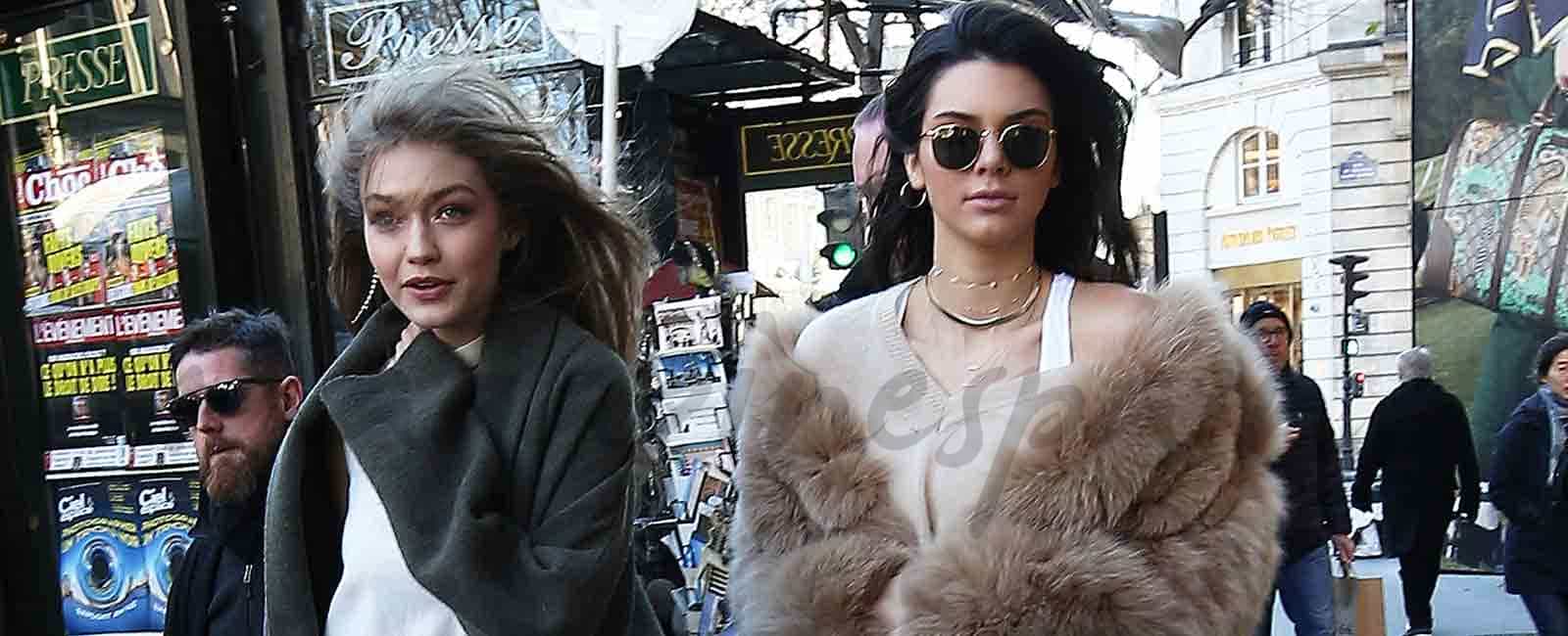 Gigi Hadid y Kendall Jenner «arrasan» en sus compras en París