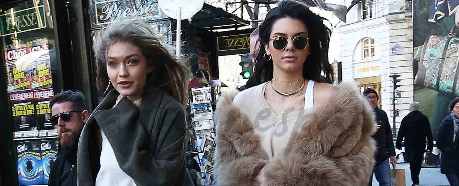 Gigi Hadid y Kendall Jenner “arrasan” en sus compras en París