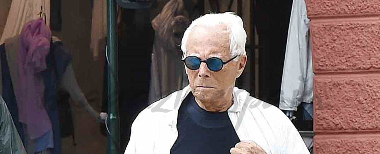 Giorgio Armani con su espectacular yate, inicia sus vacaciones en Portofino