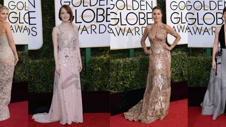 Globos de Oro 2017: el glamour de la alfombra roja