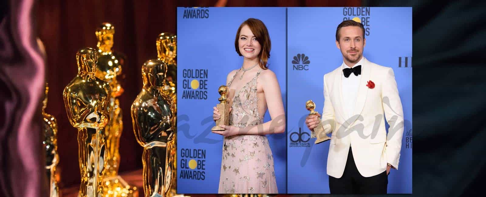 Ryan Gosling y Emma Stone, hacen historia en los Globos de Oro