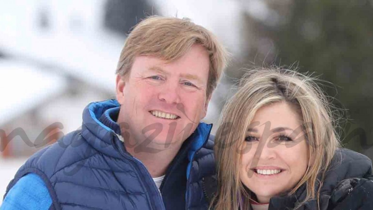 Máxima y Guillermo de Holanda, vacaciones en la nieve con sus hijas