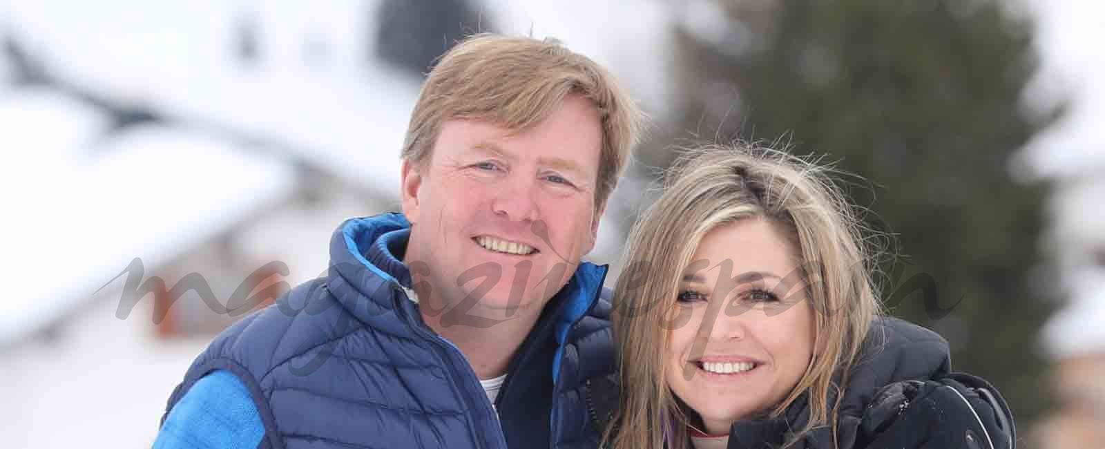 Máxima y Guillermo de Holanda, vacaciones en la nieve con sus hijas