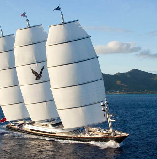 El Halcón Maltés, el velero más lujoso del mundo, vacaciones en la Costa Azul con su propietaria