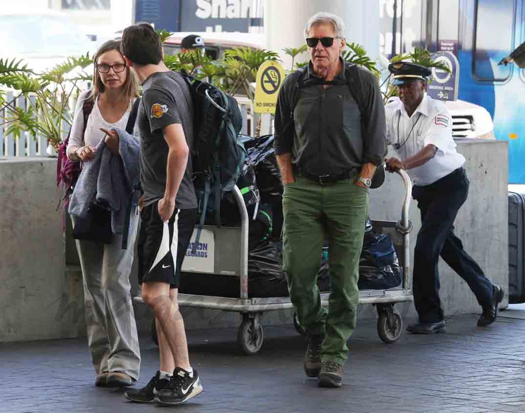 harrison ford y calista flockhart vacaciones en familia