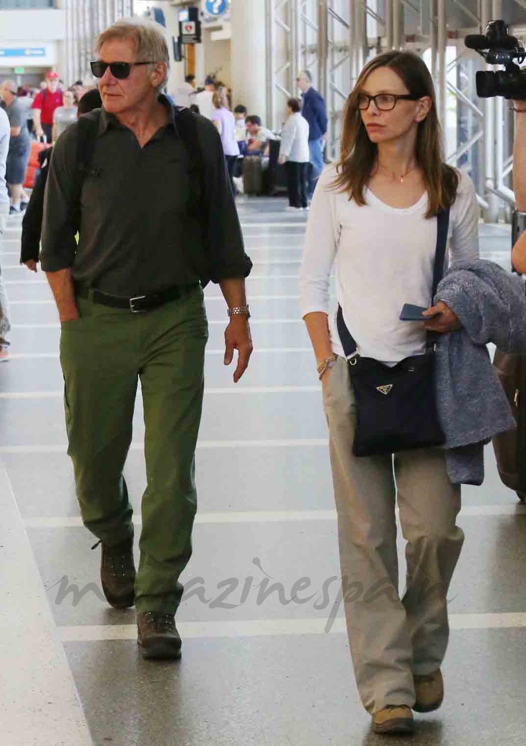 harrison ford y calista flockhart vacaciones en familia