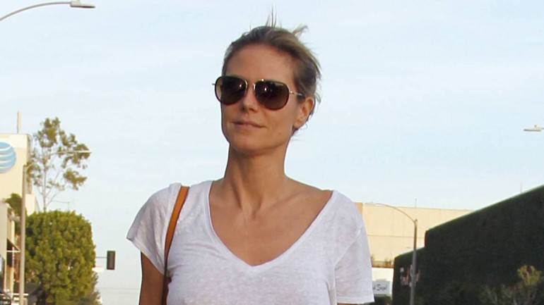 Heidi Klum, la última famosa en apuntarse a la moda «braless»