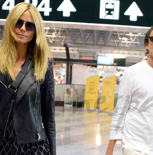 Heidi Klum y su joven novio en Milán