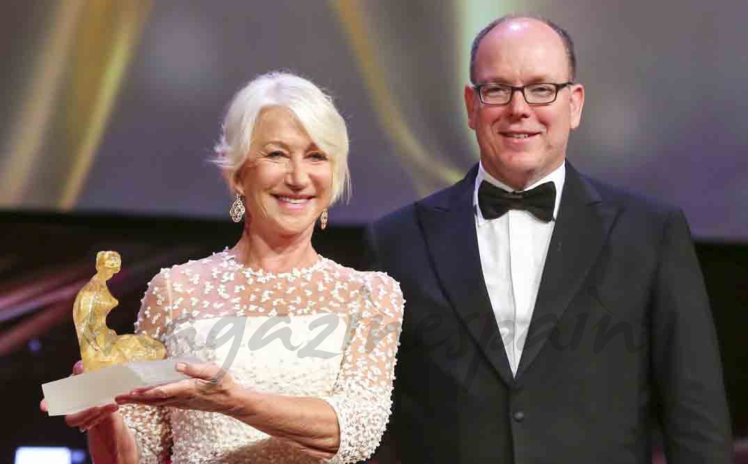 helen mirren recibe premio festival de montecarlo de alberto de monaco