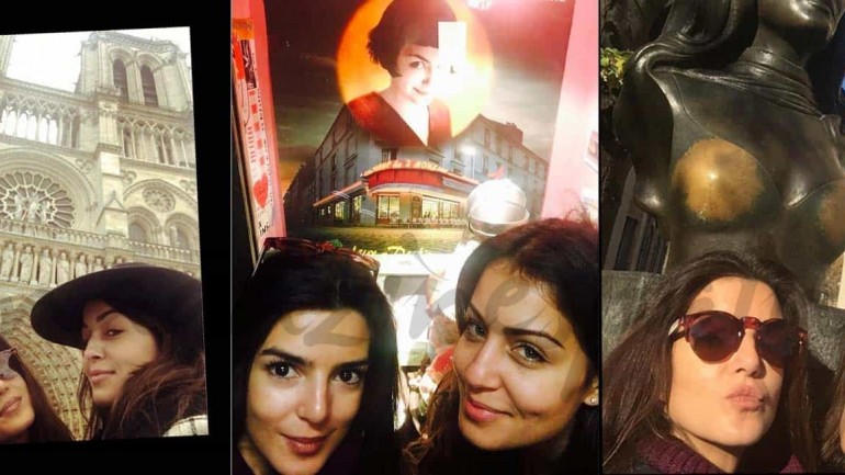 Hiba Abouk y Clara Lago, reencuentro de dos amigas en París