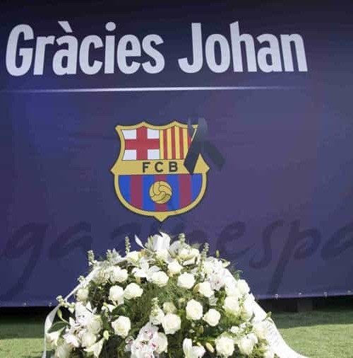 El homenaje de los aficionados, a Johan Cruyff