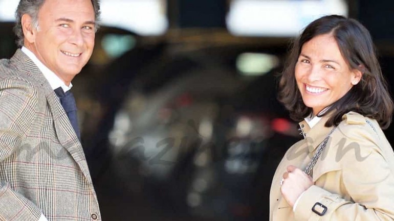 Inés Sastre y su novio, amor «a la italiana»