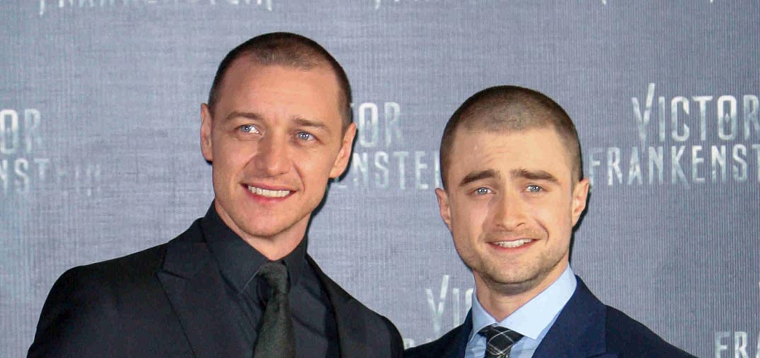 james-mcavoy-y-daniel-radcliffe son frankensteina