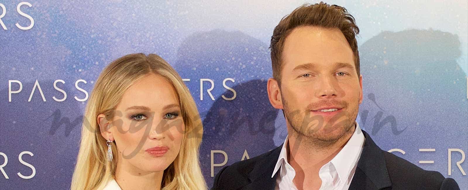 Jennifer Lawrence y Chris Pratt presentan en Madrid, “Passengers”