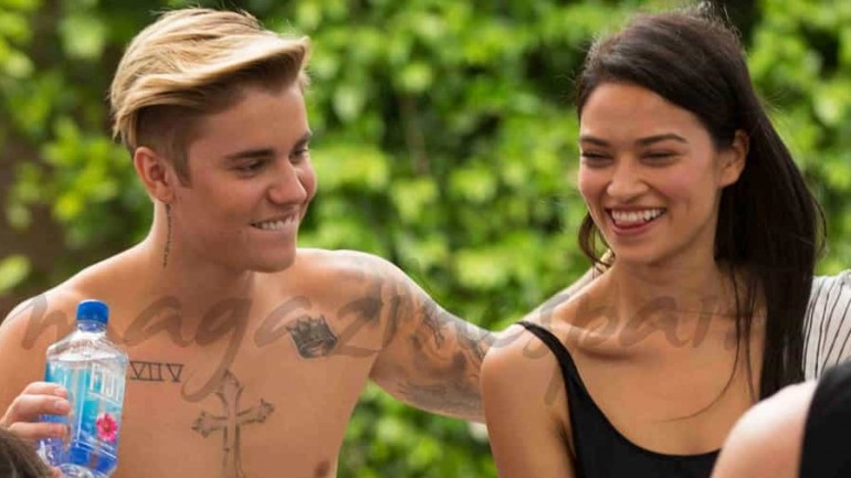 Justin Bieber se divierte con Shanina Shaik