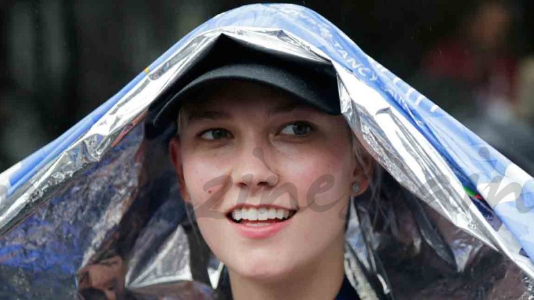 Karlie Kloss eufórica por acabar la maratón de Nueva York